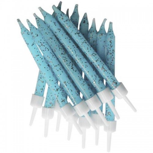 Velas Azul Claro Glitter